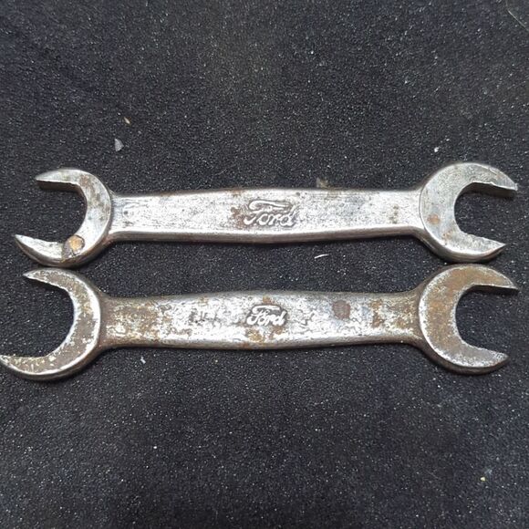 Antique Ford Open End Wrenchs T-1917/ 1-2 Stamp 5-1/2" Long - Picture 1 of 9